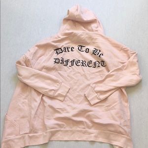 Pink zip up hoodie